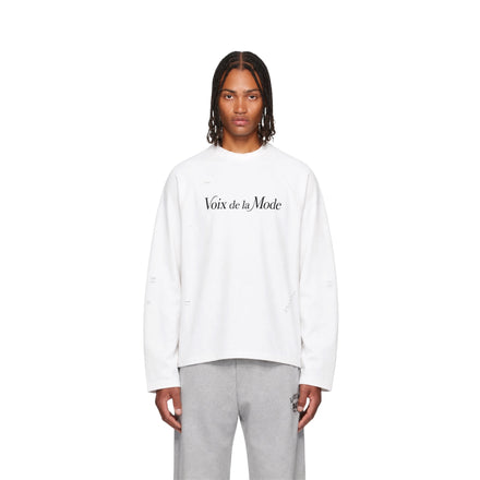 VDLM WHITE LONG SLEEVE T-SHIRT